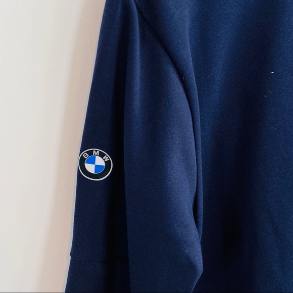 NEW Puma X BMW MOTORSPORT Navy Blue & White Jacket w Pockets Size M - Picture 4 of 7